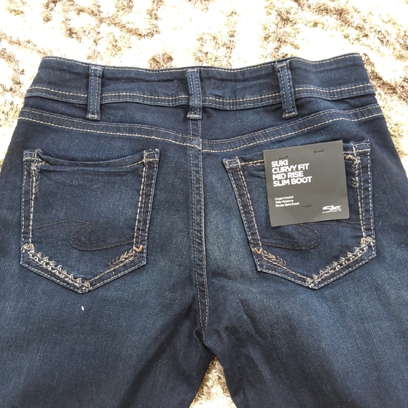 Classic Indigo Women's Straight Leg Jeans - Picture 4 of 5